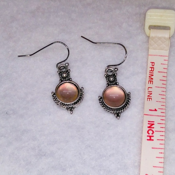 🎀 Stunning Moon Stone Drop Earrings - Picture 3 of 6
